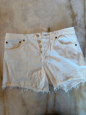 Agolde White Parker Long Denim
Shorts - Sz 30